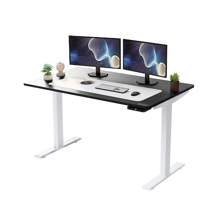 Uncaged Ergonomics RISE UP STND DESK WHT FRM 48 RUWBKMDF48
